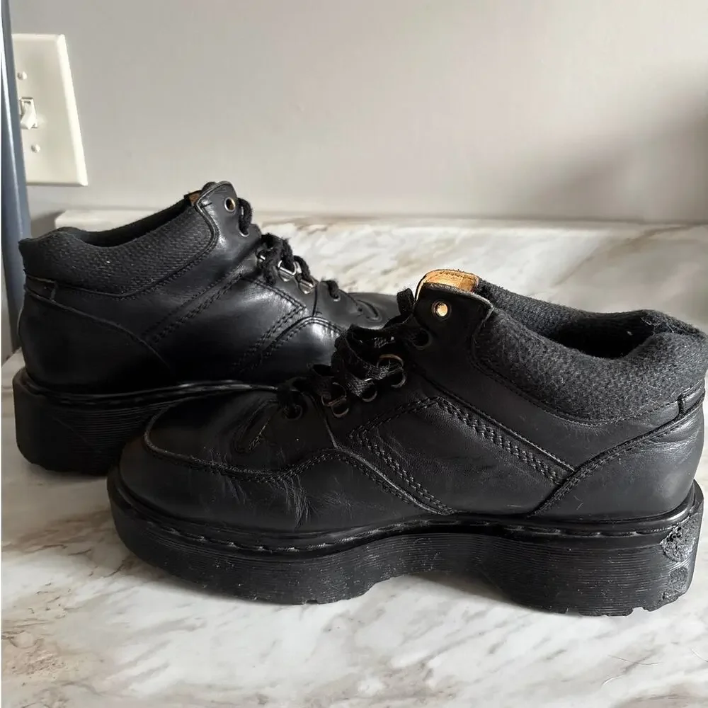 Vintage 90s  Dr. Martens England 2128 Docs Leather  Chunky Mens Boots UK 8 US 9
